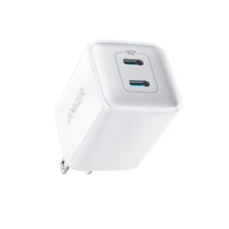 Anker Nano 40W GaN 2-Port Wall Charger (2 USB-C), Compact Fast Charger, White