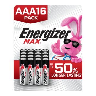 Energizer MAX AAA Batteries (16 Pack), Triple A Alkaline Batteries (UPC 45161)