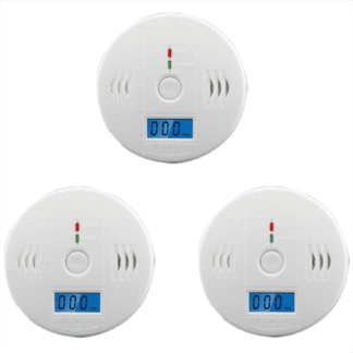 3 Pack LCD Display CO Carbon Monoxide Gas Detector Device Home Safety Alarm Detector