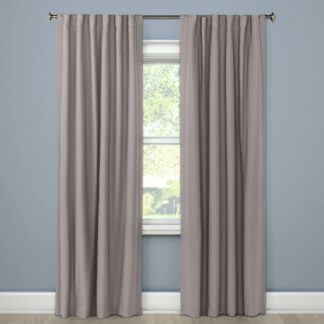 50"x95" Blackout Aruba Window Curtain Panel Stone - Threshold™: Recycled Polyester, OEKO-TEX Certified, Lined