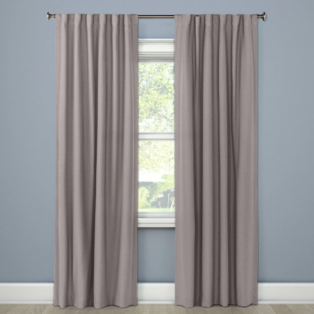 50"x95" Blackout Aruba Window Curtain Panel Stone - Threshold™: Recycled Polyester, OEKO-TEX Certified, Lined