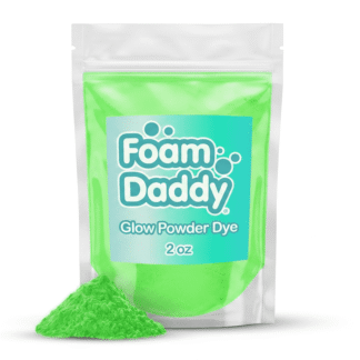 FoamDaddy UV Glow Powder Dye – Make Your Foam Glow – Compatible with Any Foam Machine – Add a Pop of Color & Neon Magic – Safe & Non-Toxic, Easy Preparation, Long Lasting & Great Glow Effect – 2oz