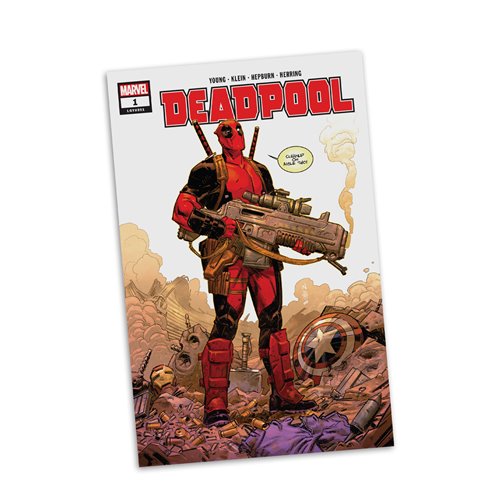 Marvel Wave 5 Deadpool #1 1:6 Scale Posed Figure with Scene and Comic - Image 6