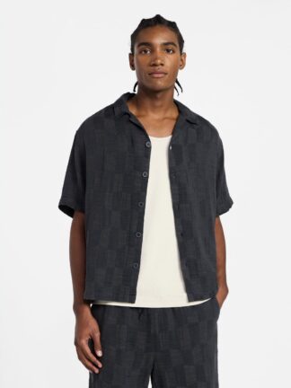 No Boundaries Check Gauze Shirt with Short Sleeves, Men's XS-5XL (UPC 63186)