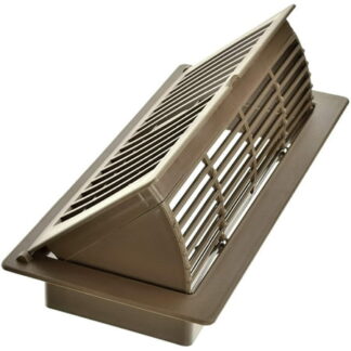 Imperial 4-inch x 10-inch Tan Plastic Pop Up Louvered  Floor Register  Rectangular  Household Vent Covers