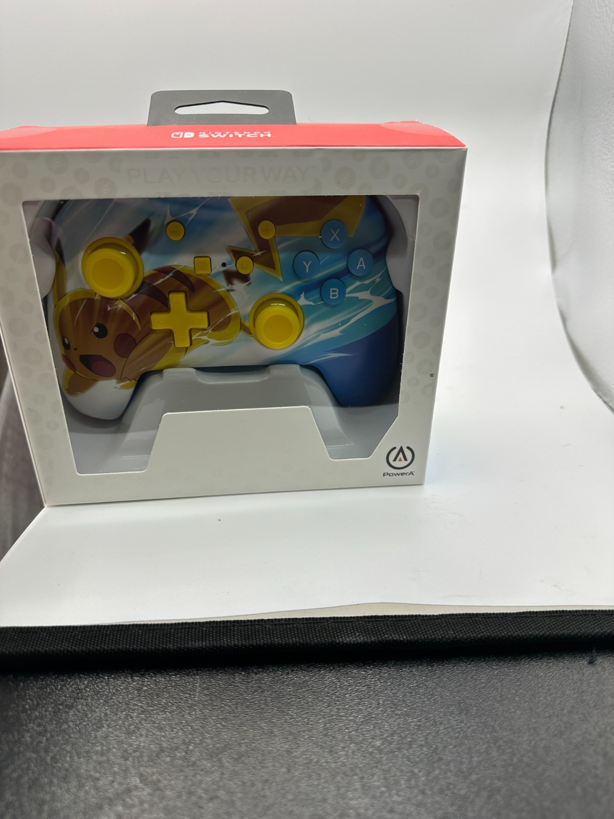 Nintendo Switch Enhanced Wired Controller Pokemon Pikachu Electric Fade OPen - Image 2
