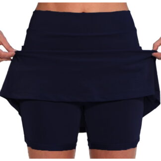 Lenpel Women's Skorts Plus Size High Waisted Workout Tennis Skirts with Shorts Athletic Casual Skorts with Pockets