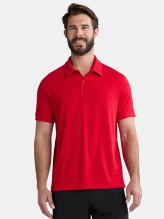 Athletic Works Men's and Big and Tall Men's Active Mesh Polo Shirt, Size XS-5XL (UPC 37866)