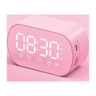 Alarm Clock with Bluetooth Speaker for Bedroom/Office,Small Digital Clock,Bluetooth Speaker with FM Radio – Mini Portabl