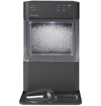 GE Profile Opal Mini Nugget Countertop Ice Maker with Descaler, 36lb - Charcoal Gray