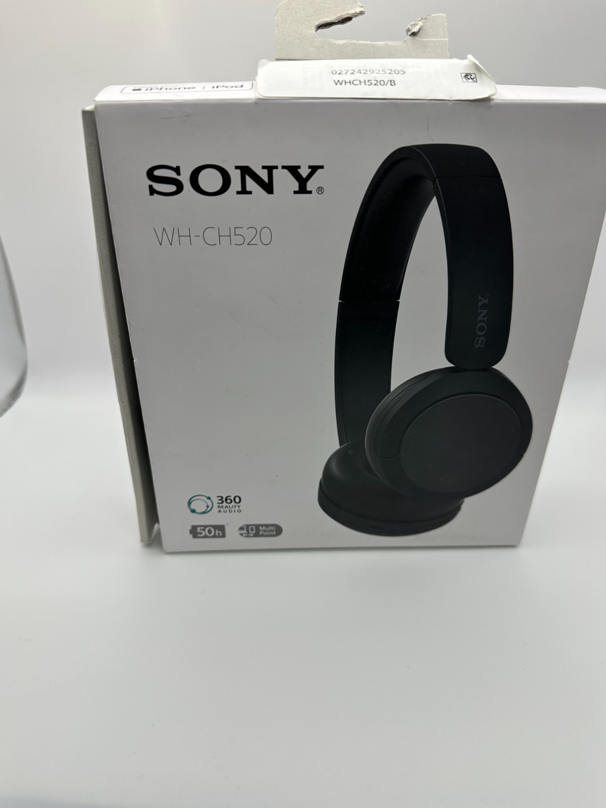 SONY WH-CH520/B Wireless Headphones Bluetooth with Microphone -Black