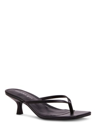 Madden Girl Women's Charlene Thong 2 inch Kitten Heel Sandal