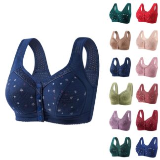 Sawvnm Woman Wireless Bra Thin And Comfortable Fixed Cup Bra Without Rims Gathers Breathable Underwear Daily Bra