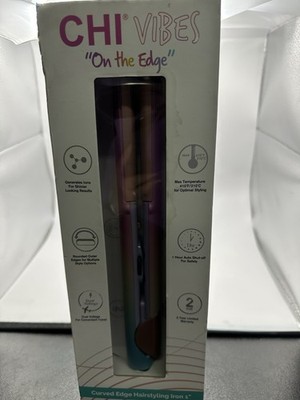 CHI Vibes "On the Edge" Curved Edge Hairstyling Iron 1"  NEW
