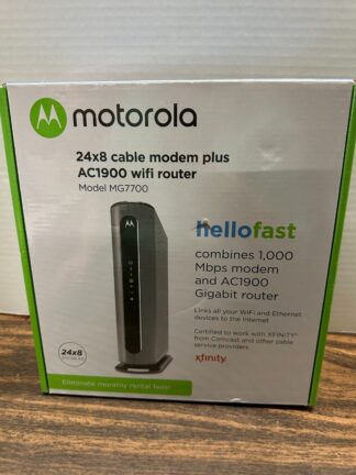 Motorola MG7700 Modem and AC1900 WiFi Router