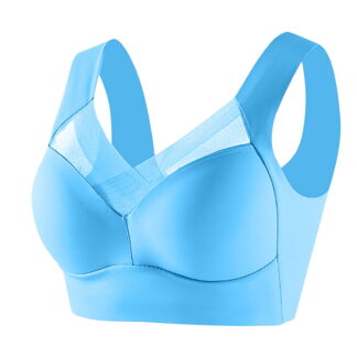 Snoarin Plus Size Bras for Women Full Cup Seamless Push Up Shaping Wire Free Everyday Bra Size L-6XL
