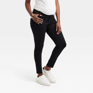 High-Rise Under Belly Skinny Maternity Pants - Isabel Maternity by Ingrid & Isabel™ Black 14