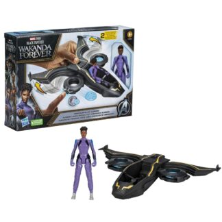Spider-Man Marvel Studios' Black Panther Wakanda Forever Vibranium Blast Sunbird with 6-Inch Shuri Action Figure, Toy fo