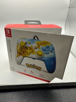 Nintendo Switch  Enhanced Wired Controller Pokemon Pikachu Electric Fade OPen
