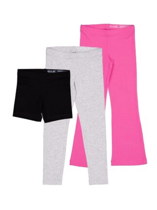 Wonder Nation Girls Bike Short, Legging & Flare Legging, 3-Pack, Sizes 4-18 & Plus