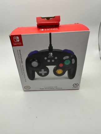 PowerA Wired GameCube Controller for Nintendo Switch (Black) - Cleaned, Tested