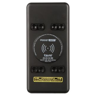 Tzumi Pocket Juice Wireless Plus, 3-in-1 Portable Power Pack with High-Speed Wireless Charging