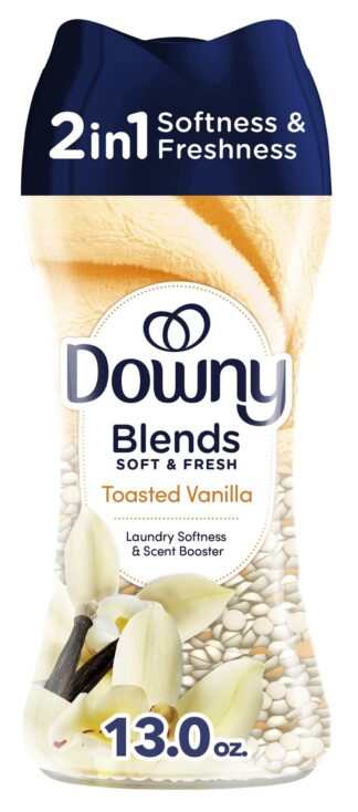 Downy Blends Soft & Fresh In-Wash Laundry Scent Booster Beads, Toasted Vanilla Scent, 13 oz