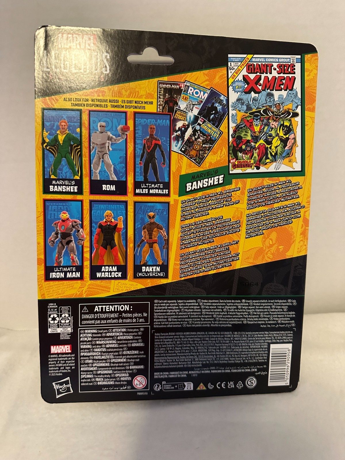 2025 Marvel Mini-Comic Retro Legends X-Men BANSHEE 6" Scale Hasbro Action Figure - Image 2