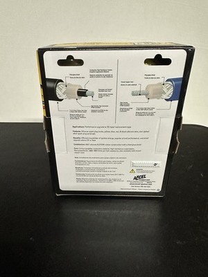 ACCEL 4042 Spark Plug Wire Set - Super Stock Graphite Core 8mm - Yellow - Image 2