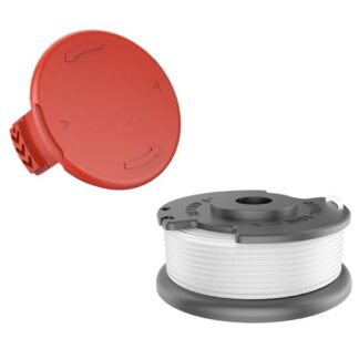 Spring Enhanced Durability Spool Trimmer Line+Cap Cover for Hyper Tough 20V Max Cordless Battery Powered String Trimmer