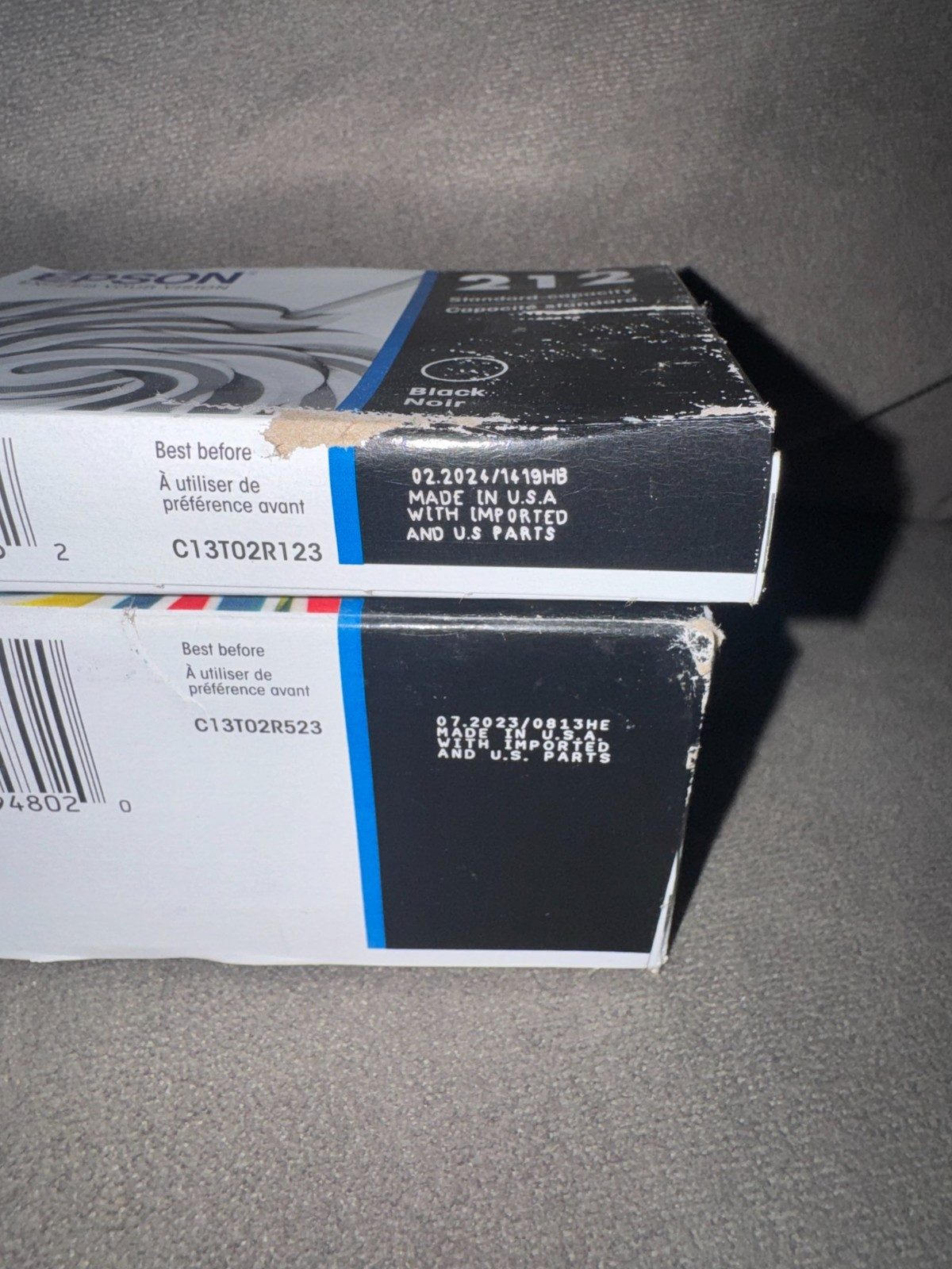 Espon 212 High Yield Ink Cartridge Cyan Magenta Yellow and black Expires 07/2023 - Image 2