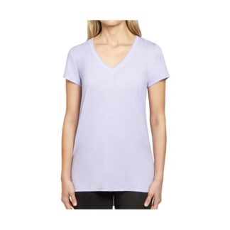 Member's Mark Womens Size Medium V-Neck Everyday T-Shirt, Lavendar