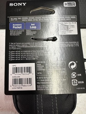 OEM Sony LCS-TWP Case for Cybershot DSC-WX350 WX300 WX220 WX80 W830 027242853409 - Image 2