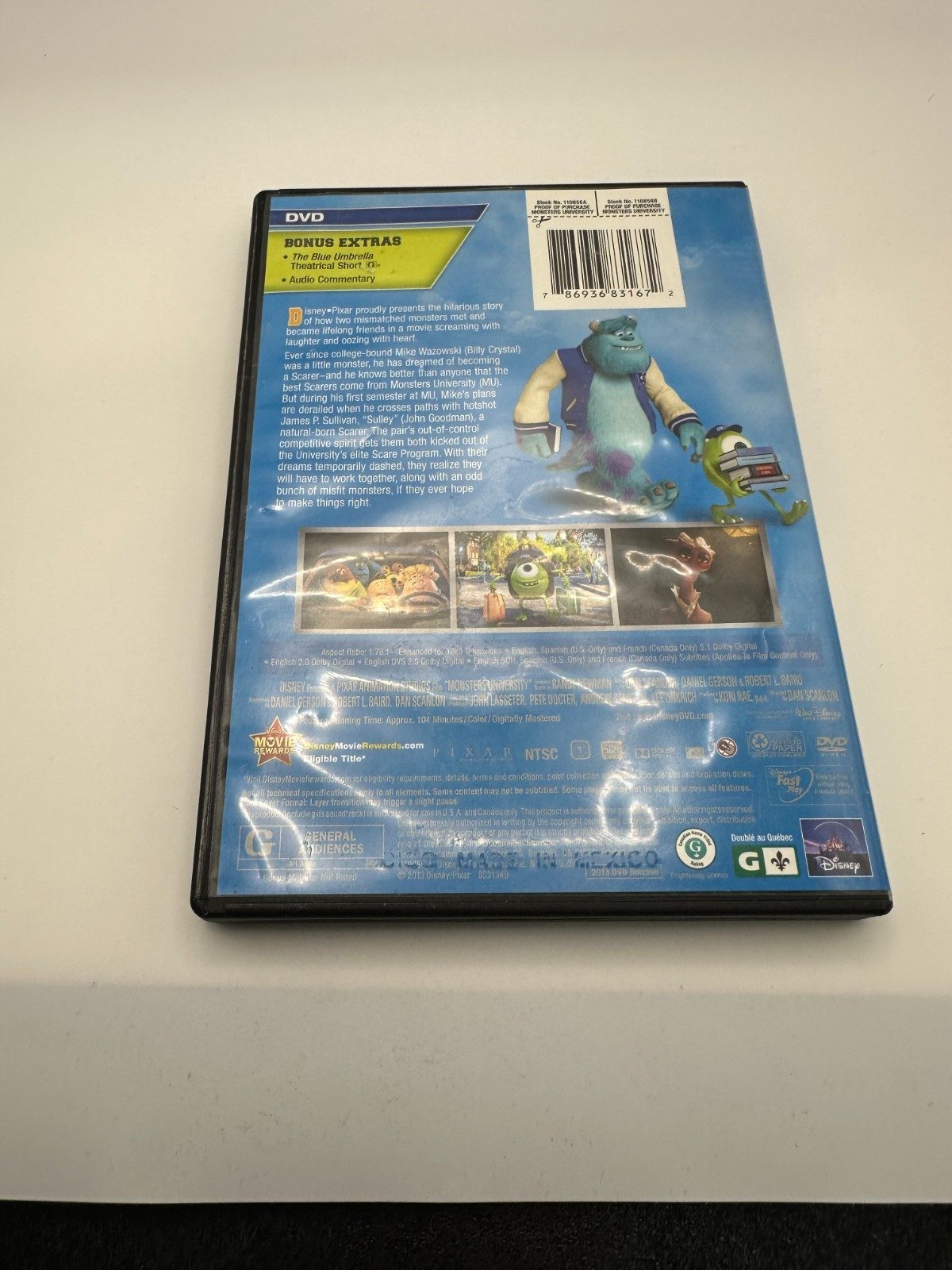 Monsters University (DVD, 2013) - Image 2