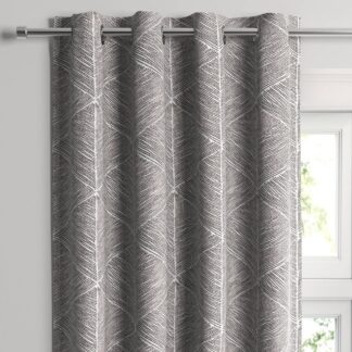 1pc 50"x84" Blackout Modern Stroke Window Curtain Panel Gray - Project 62™