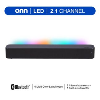 onn. 2.0 LED Soundbar with 2 Speakers 20