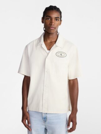 No Boundaries Boxy Fit Emboridered Mechanic Shirt, Men's XS-5XL