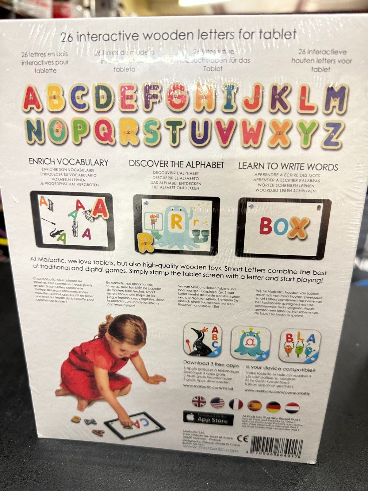 Marbotic 26 Interactive Wooden Smart Letters & 10 Smart Numbers For iPad Etc - Image 2