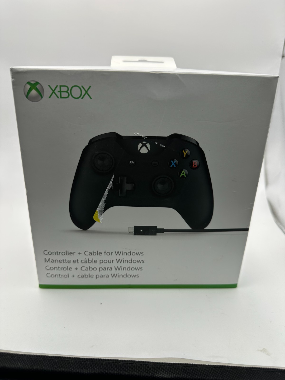 New Microsoft 4N6-00001 Xbox Controller + Cable for Windows, Black