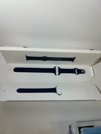 Genuine Apple Watch Abyss Blue Sport Band New Open 45mm- 100% Authentic