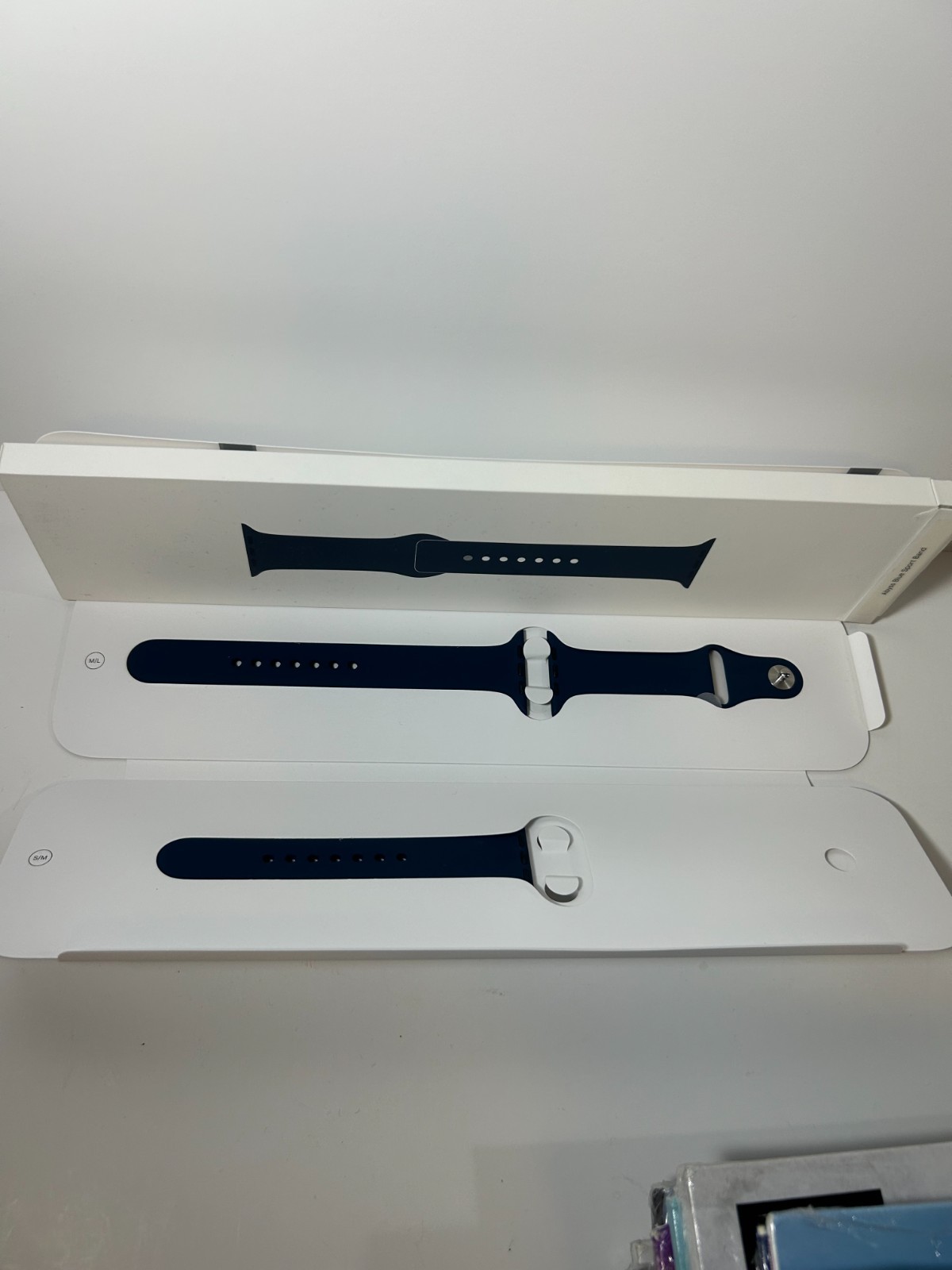 Genuine Apple Watch Abyss Blue Sport Band New Open 45mm- 100% Authentic