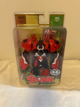 Mcfarlane Spawn Robot Wars 30th Anniversary Platinum Edition Figure Brand New
