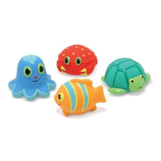 Melissa & Doug Sunny Patch Seaside Sidekicks Squirters With 4 Squeeze-and-Squirt