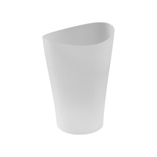 Rubbermaid SpaWorks Bathroom Trash Can, 2.25 Gallon Plastic Round Open Top Garbage Bin No Lid, Clear