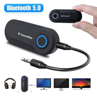 Bluetooth Wireless Audio Transmitter for TV/PC/CD Player, USB Bluetooth 5.0 3.5mm Adapter