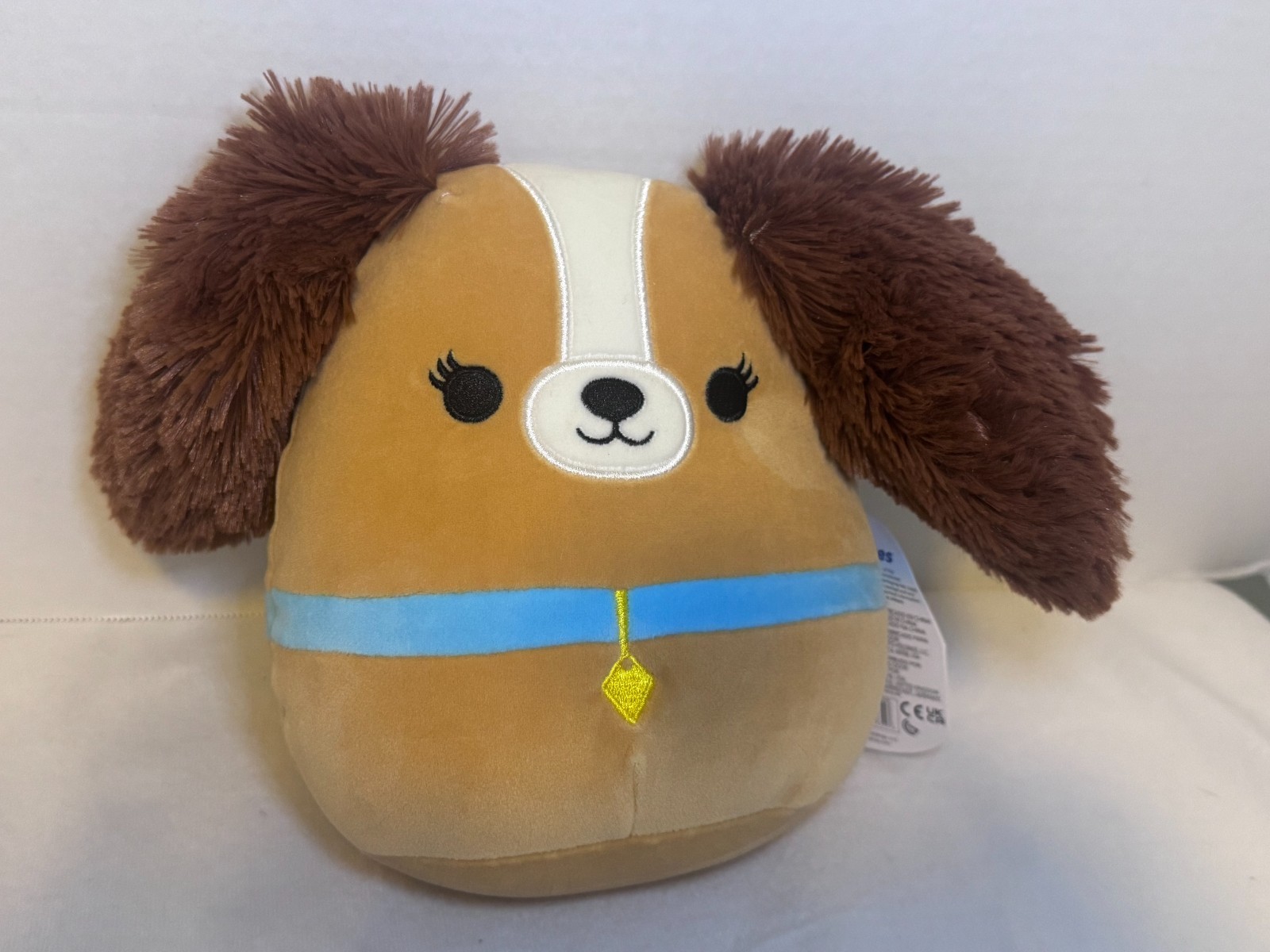 Squishmallow 8” Lady and the Tramp Dog Puppy Fluffy Ears Stuffed Plush Disney