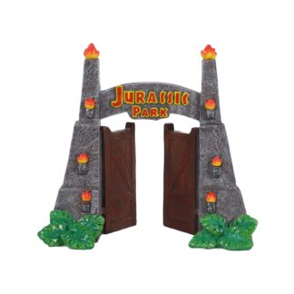 Penn-Plax Jurassic Park Aquarium Resin Decoration – Park Gate – Small, Multicolor