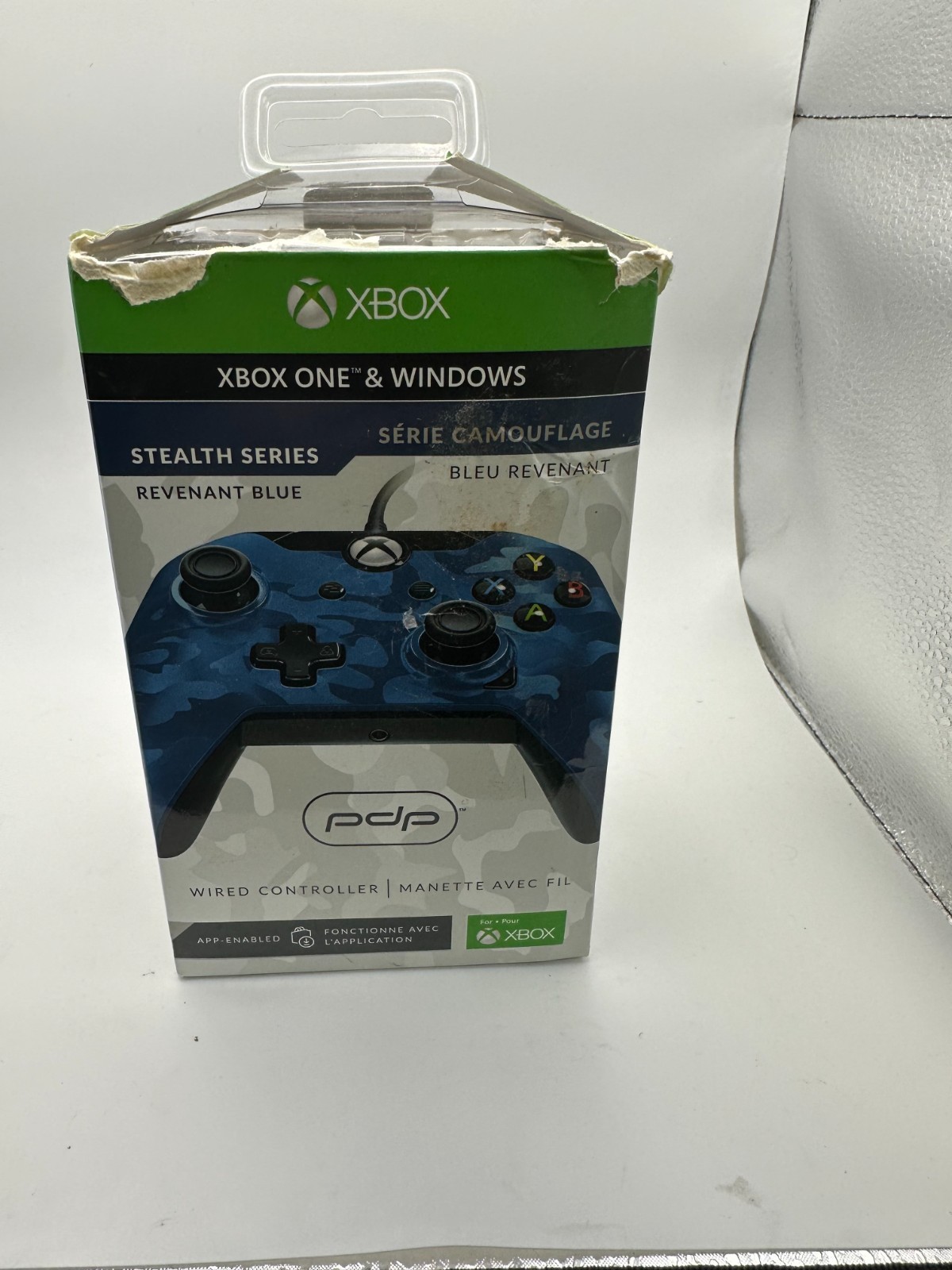 PDP Wired Controller for Xbox One & Windows. Stealth Series Revenant Blue Camo - Image 9