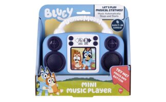 Bluey, Toy Music Player, Built-in Music - Featuring Bluey and Bingo, Blue, Battery Operated, Children Ages 3+
