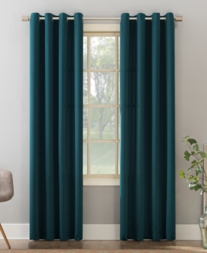 Sun Zero Grommet Room Darkening Curtain Panel 54 x 84 Teal